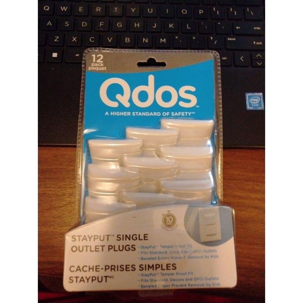 Qdos 12-pack Stay Put Single Outlet Plugs